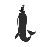 Balvi Закладка для книг Moby Dick черная. Спонсорские товары