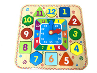 Игрушка развивающая Часики для изучения форм, чисел, цветов и времени. Спонсорские товары