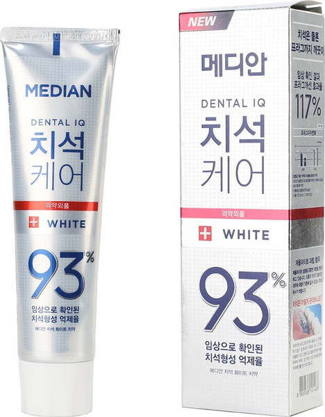 Корейская зубная паста MEDIAN отбеливающая Dental IQ White Tooth Paste ...