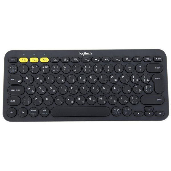 Игровая клавиатура беспроводная K380, Английская раскладка, черный ...