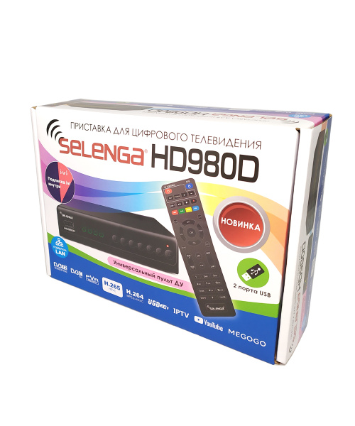 ТВ-ресивер Selenga HD980D DVB-T2/C (H.265, LAN) цифровая приставка ...