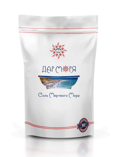 Дар моря/ Морская соль для ванны Мертвое море, Снятие мышечных болей, 1 ...