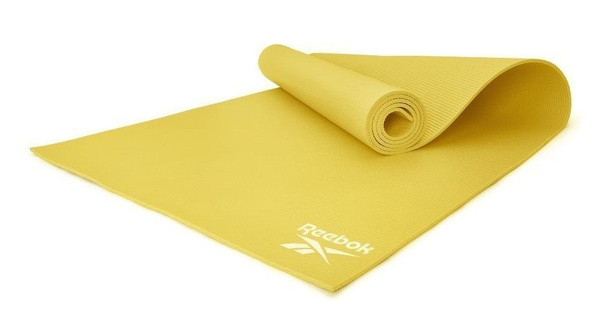 Коврик для йоги Reebok RAYG-11022YL желтый для фитнеса и пилатеса ...