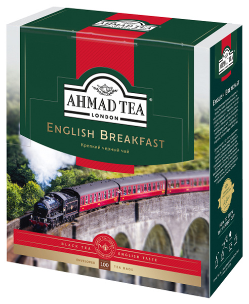 Чай в пакетиках черный Ahmad Tea English Breakfast, 100 шт - купить с ...