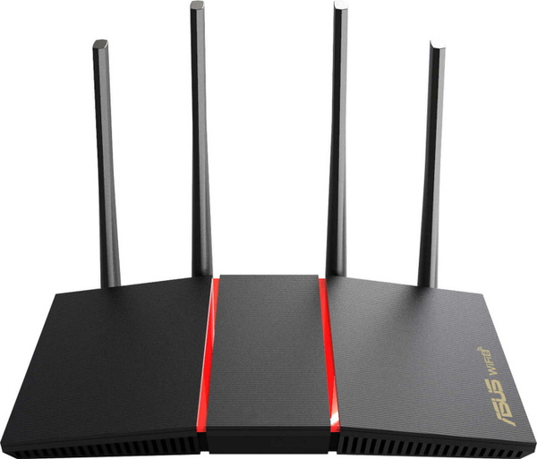 Роутер ASUS RT-AX55, черный, 2.4 ГГц, 5 ГГц купить по низкой цене с ...