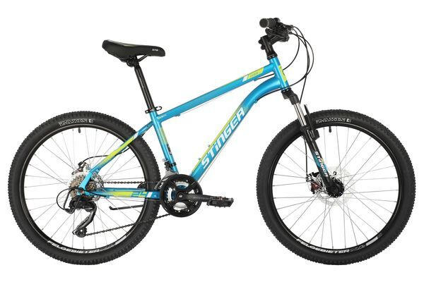 Велосипед STINGER 24" CAIMAN D синий, сталь, размер 12", MICROSHIFT ...