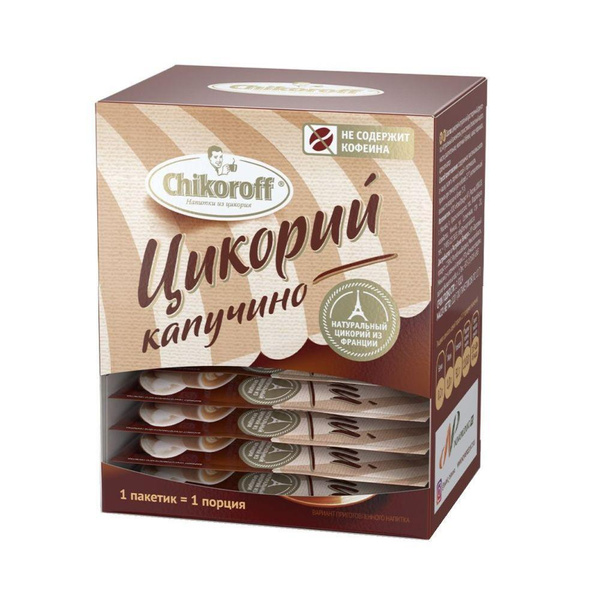 Напиток растворимый из цикория Чикорофф Капучино с фруктозой, 12 г. по ...