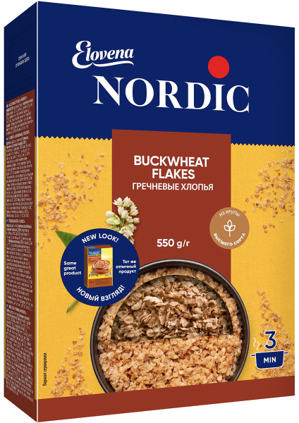Гречневые хлопья Nordic (Нордик), 550 г - купить с доставкой по ...