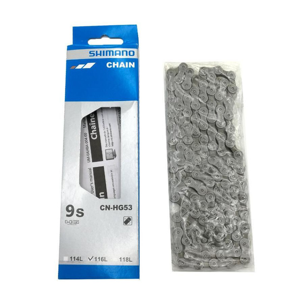 Cambio Shimano Catena Shimano CN-HG53 Per 9 Velocità - Compatibile Con MTB E Bici Da Strada Deore, Tiagra, Sora, 116 Maglie Catena Motosega 52 Maglie - Foto 11