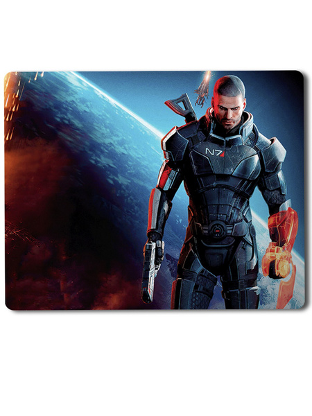Геймерский коврик Mass Effect (масс эффект, персонаж, шепард, игра ...