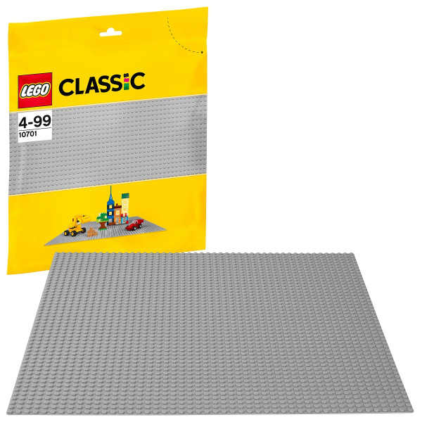 10701 Конструктор LEGO Classic Строительная пластина серого цвета ...