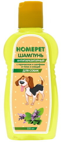 Шампунь для животных HomePet, для собак, антипаразитарный, с гераниолом ...