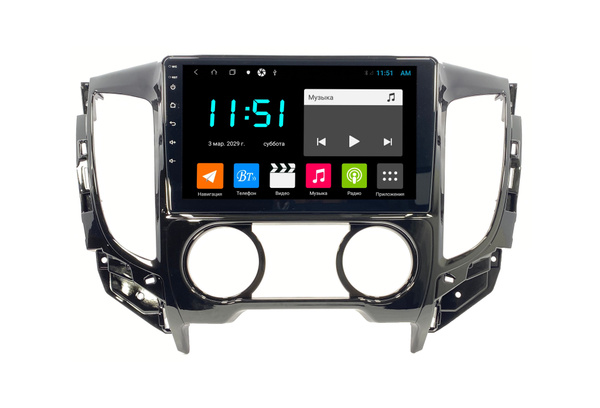 Штатная автомагнитола Zenith Mitsubishi L200 2015+ Кондиционер, Android ...