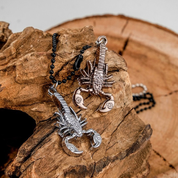 Кулон "Неразлучники" скорпион, цвет медно-серебряный, 50см - купить с ...