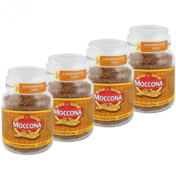 Кофе растворимый Moccona Continental Gold (Континентал Голд), 4x95г ...