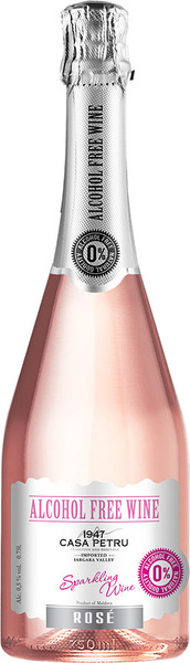 Вино безалкогольное газированное полусладкое розовое "Каса Петру Розе ...