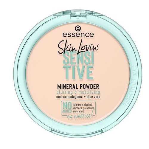 Пудра компактная для лица ESSENCE SKIN LOVIN SENSITIVE минеральная для ...