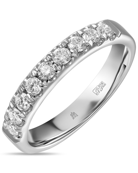 MIUZ Diamonds (Московский ювелирный завод) Кольцо дорожка из белого ...