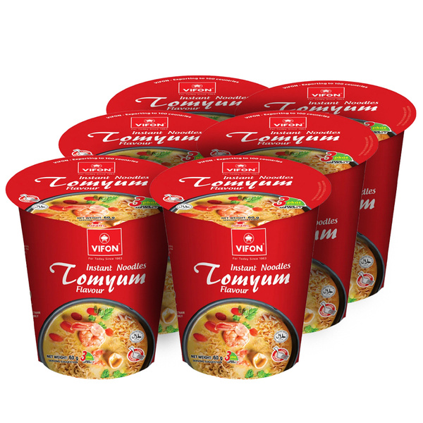 Лапша быстрого приготовления VIFON со вкусом тайского Том-Ям (TOM YUM ...