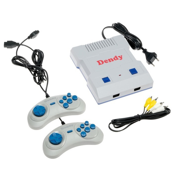Игровая приставка Dendy Junior, 8-bit, 300 игр, 2 геймпада - купить с ...