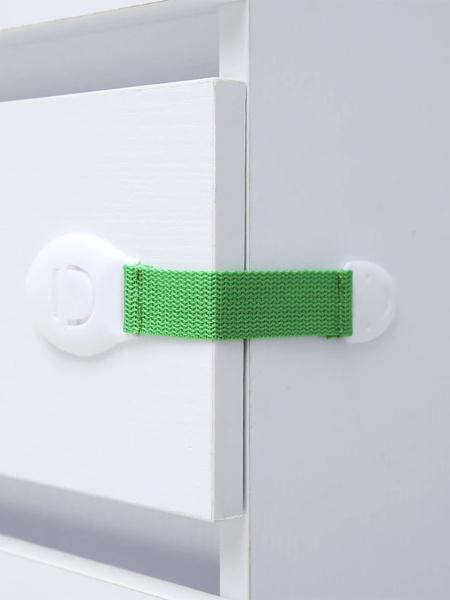 Блокиратор от детей для мебели, для дверей и выдвижных ящиков , зеленый ...
