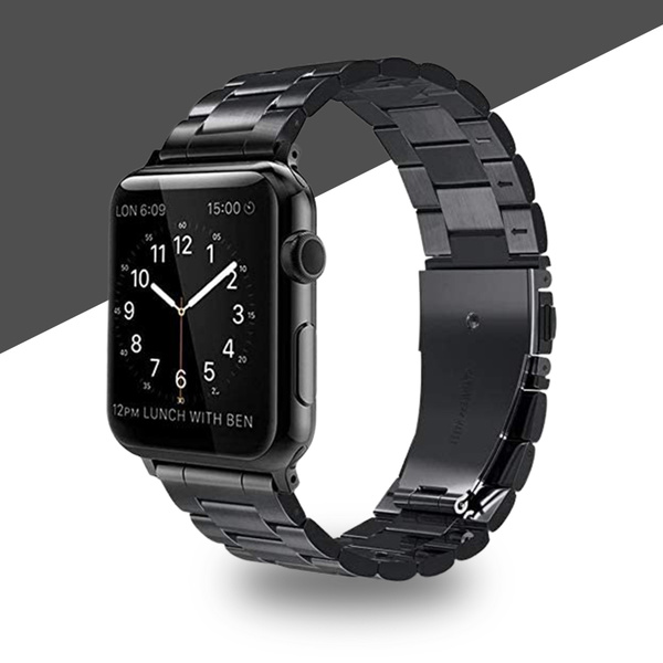 Металлический блочный стальной ремешок для смарт часов Apple Watch ...