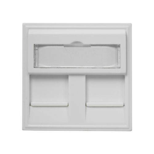 Вставка 45x45 для 2-х Keystone Jack со шторками для настенной розетки ...