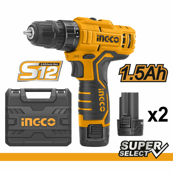 Шуруповерт INGCO Аккумуляторный 12В 20Нм 15+1_150565 озон, От ...
