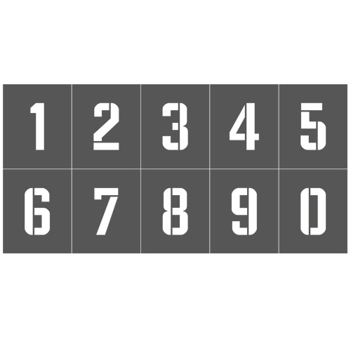 Трафарет цифры от 0 до 9, высотой 15 см, Комплект №3 - купить с ...