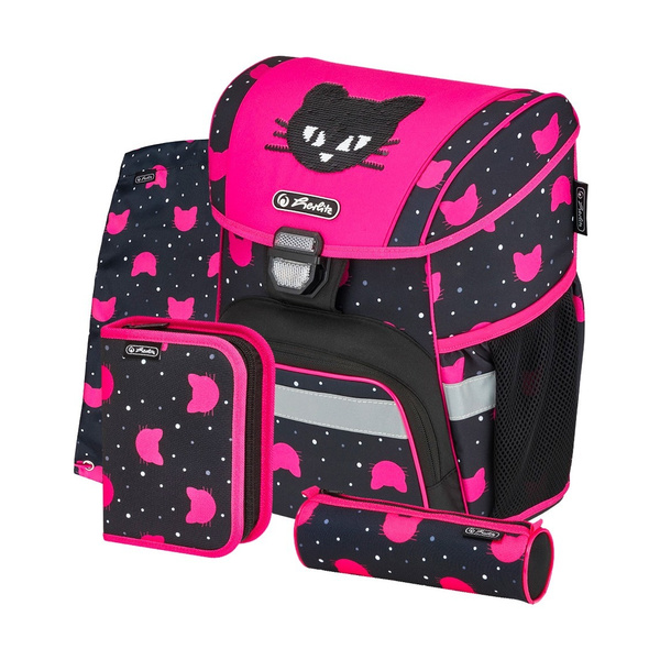 Школьный ранец Herlitz Loop Plus Black Cat с наполнением - купить с ...