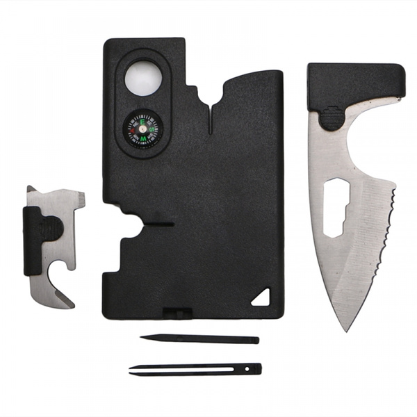 Мультитул кредитка с ножом и компасом - купить с доставкой по выгодным ...