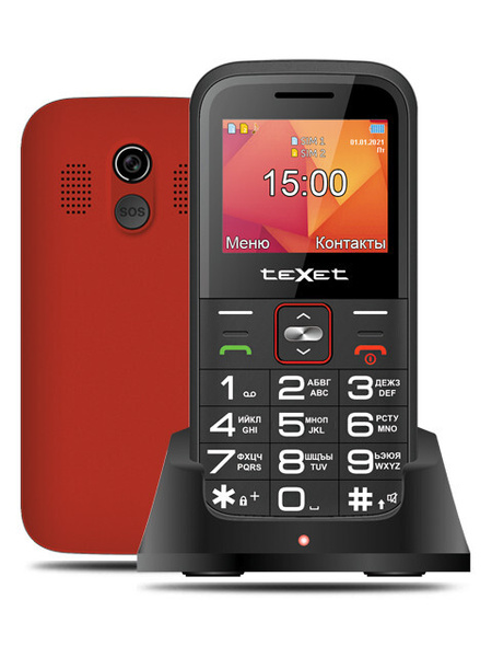 Мобильный телефон Texet TM-B418, красный - купить по выгодной цене в ...