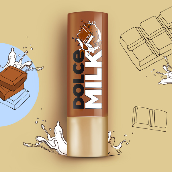 Dolce Milk, Бальзам для губ, Гигиеническая помада, Без цвета, Мулатка ...