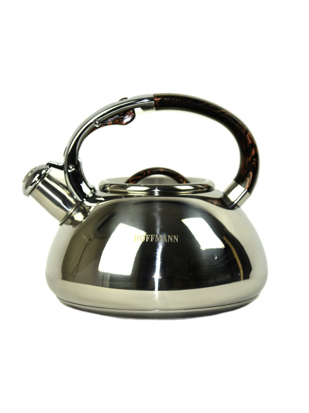 Чайник из нержавеющей стали со свистком Hoffmann 3,0 л. Для всех типов ...