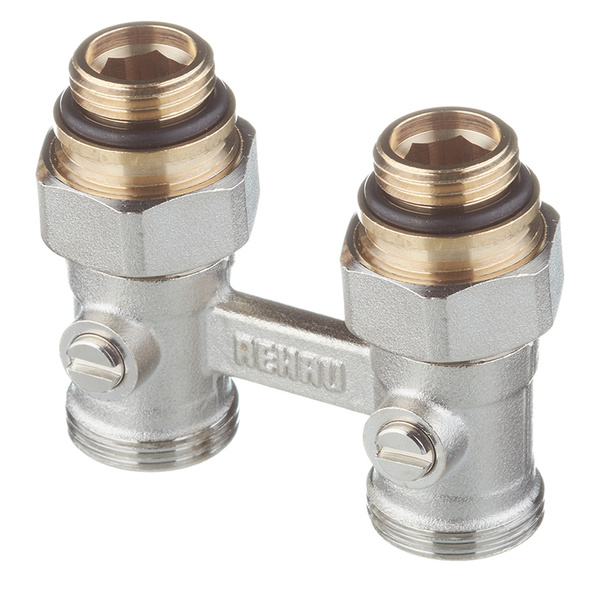 Узел нижнего подключения радиатора для двухтрубной системы, прямой ...