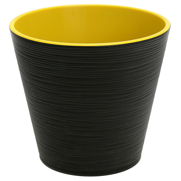 Горшок для цветов пластмассовый "Конус" 6л, д22,5см, h21,5см, со ...