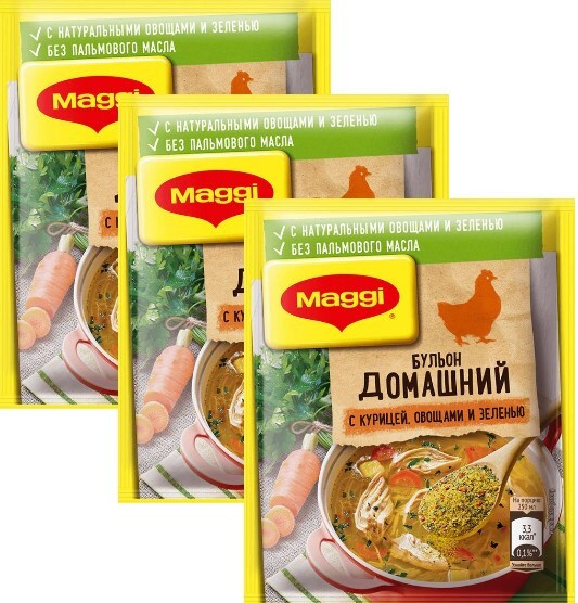 Маги Бульон куриный домашний, 100 гр - 3 штуки - купить с доставкой по ...