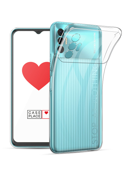 Чехол на Tecno Spark 8P / Текно Спарк 8Р прозрачный - купить с ...