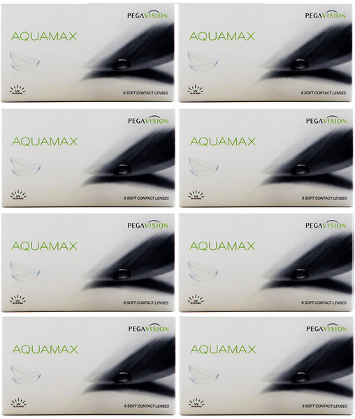 PEGAVISION AQUAMAX -4.75 / 14.0 / 8.6, 48 штук (8 пачек по 6 линз ...