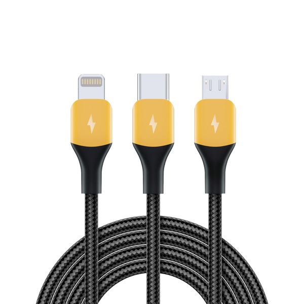 Кабель USB Type-C, microUSB realme 3in1 Data Cable RTX2124 1.2m ...