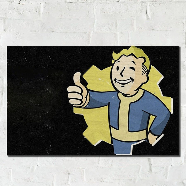 Картина интерьерная на дереве игра Fallout 3 GOTY (Фоллаут 3, ps4, ps5 ...