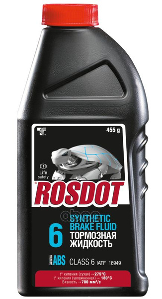 Жидкость тормозная RosDot Жидкость Тормозная 6 455г арт. 430140001 DOT ...