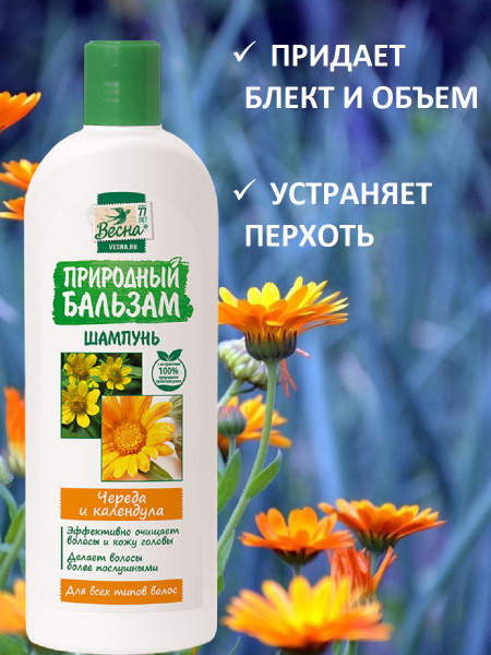 Весна Шампунь для волос, 430 мл - купить с доставкой по выгодным ценам ...