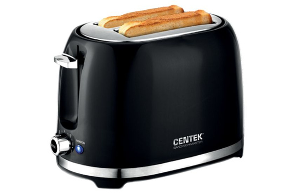Тостер Centek СТ-1432, черный, черный купить по выгодной цене в ...