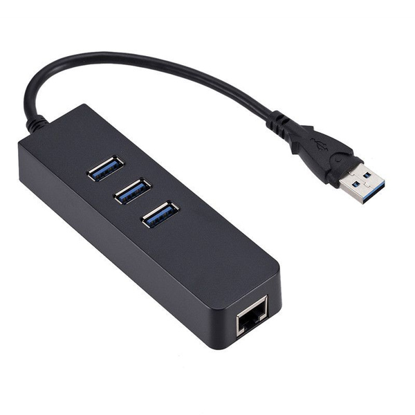 Сетевая карта USB3.0 HUB 100M без драйверов, внешняя проводная сетевая ...