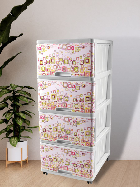 Комод DD Style Комоды пластиковые, 40x50x98.5 см, 4 ящ. - купить по ...