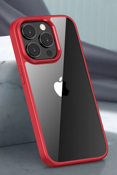 Прозрачный чехол для Apple IPhone 14 Pro / Айфон 14 Про с силиконовым ...