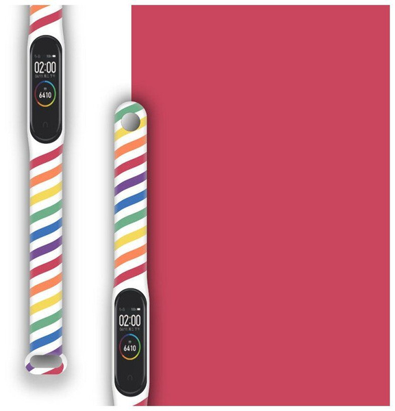 Ремешок для xiaomi mi band 5, xiaomi mi band 6 / фитнес браслет на ...