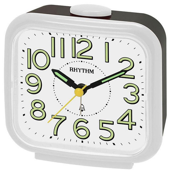 Будильник настольный японский кварцевый Rhythm CRA848NR03 с подсветкой ...