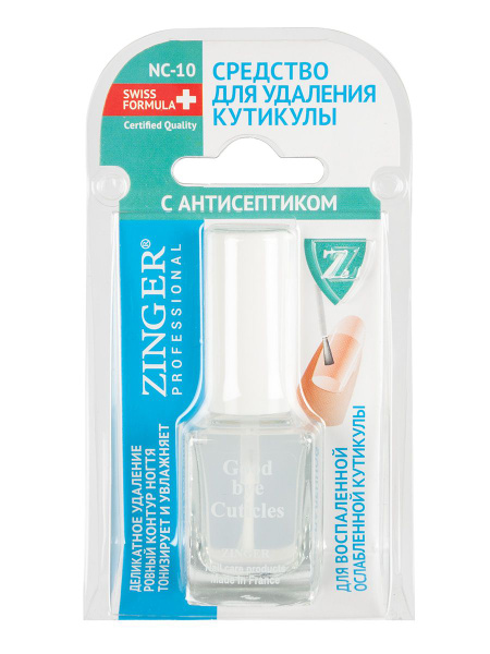 Zinger/ Средство для размягчения и удаления кутикулы с антисептиком ...